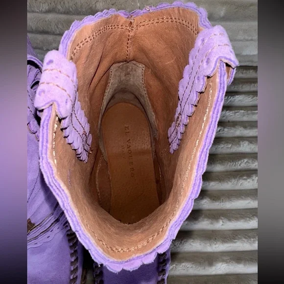 El Vaquero Arya Silverstone fringe moccasin boots - Picture 7 of 7